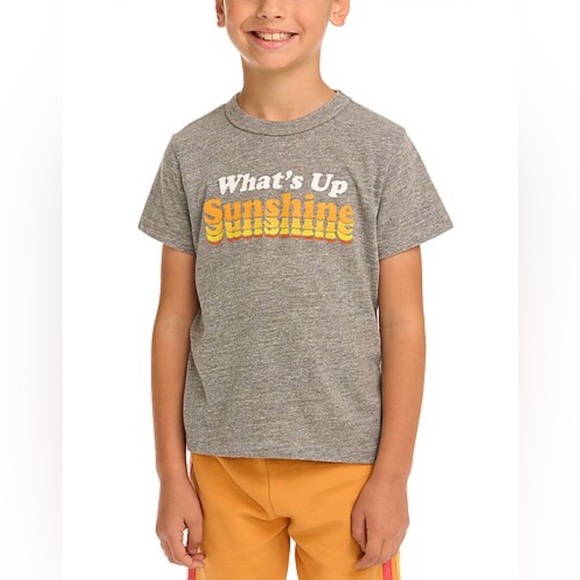 Chaser Sz 8 Gray Graphic T-Shirt - “What's Up Sunshine” 🌞 - Picture 1 of 5